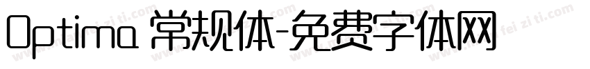 Optima 常规体字体转换